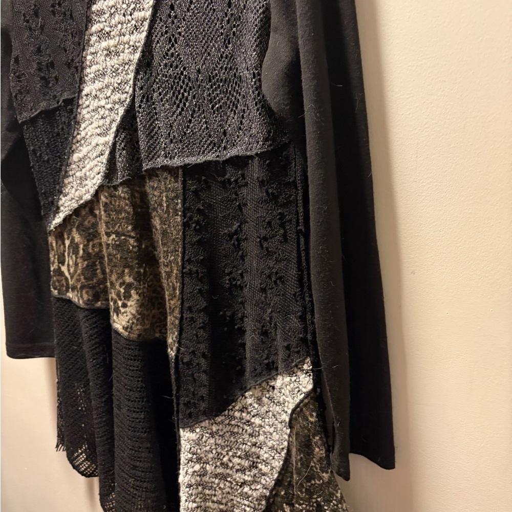 Vintage concepts Mixed-Texture Patchwork asymmetr… - image 5